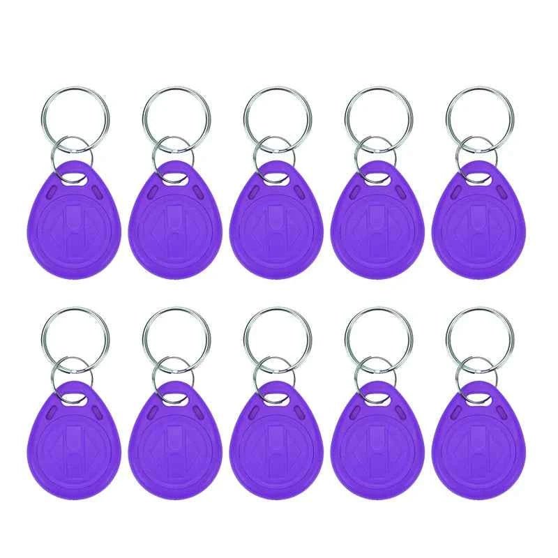 5YOA 10pcs 125KHz T5577 Keyfobs Rewritable Duplicate Tag 5200 Proximity Copy Access Card ID Token Ring RFID Cloner Keychain - Shoppiline