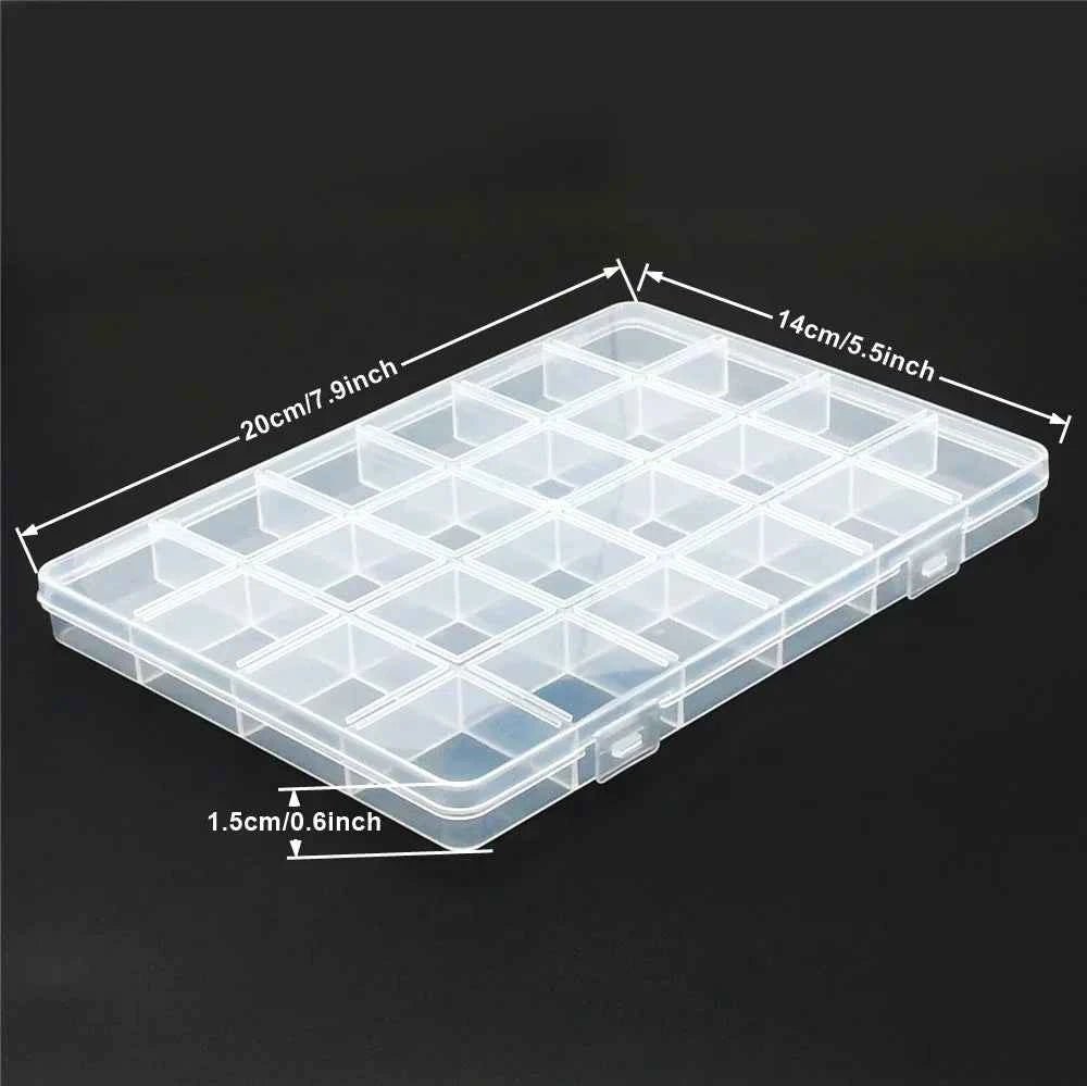 6–32 Compartment Plastic Storage Organizer Box for Beads, Jewelry & Craft Supplies - Shoppiline