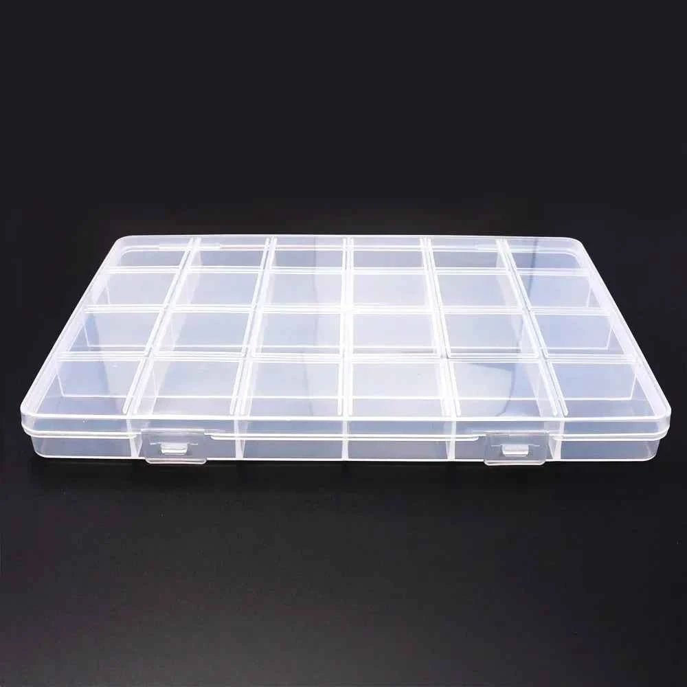6–32 Compartment Plastic Storage Organizer Box for Beads, Jewelry & Craft Supplies - Shoppiline