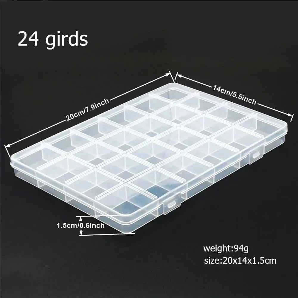6–32 Compartment Plastic Storage Organizer Box for Beads, Jewelry & Craft Supplies - Shoppiline