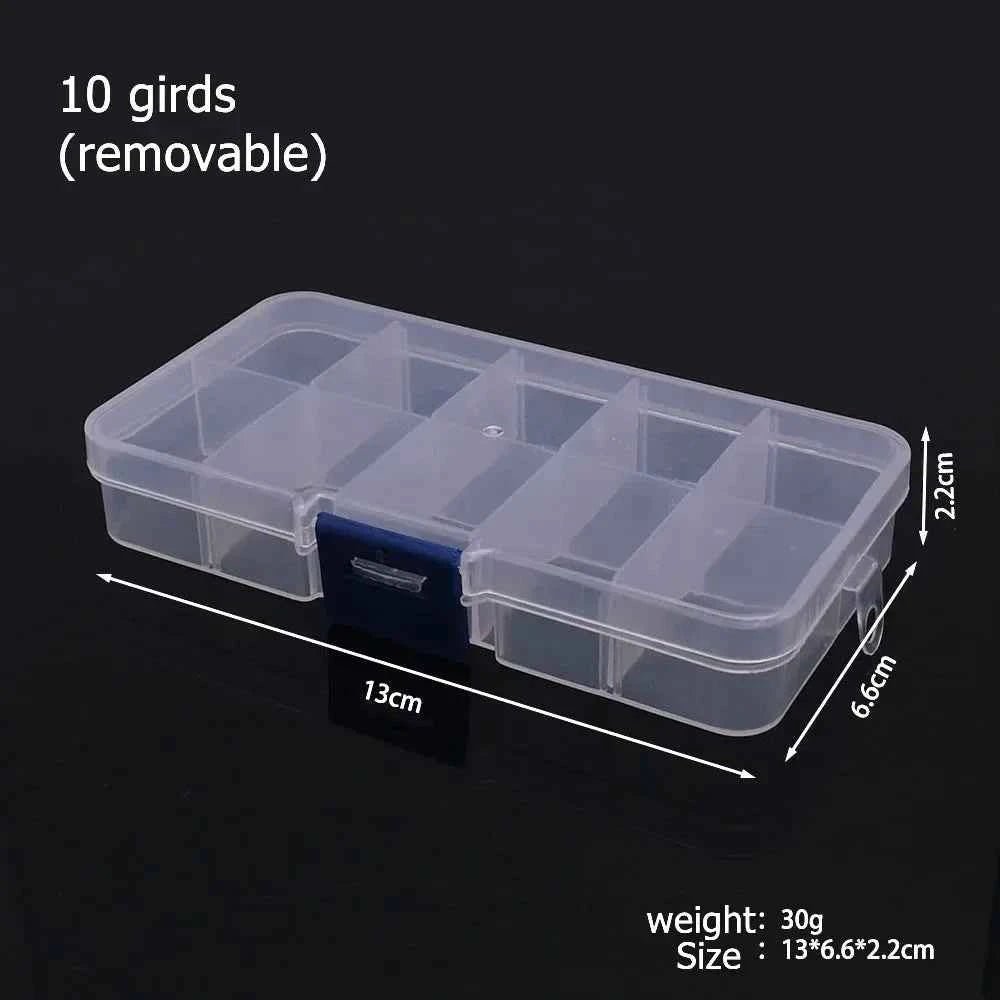 6–32 Compartment Plastic Storage Organizer Box for Beads, Jewelry & Craft Supplies - Shoppiline
