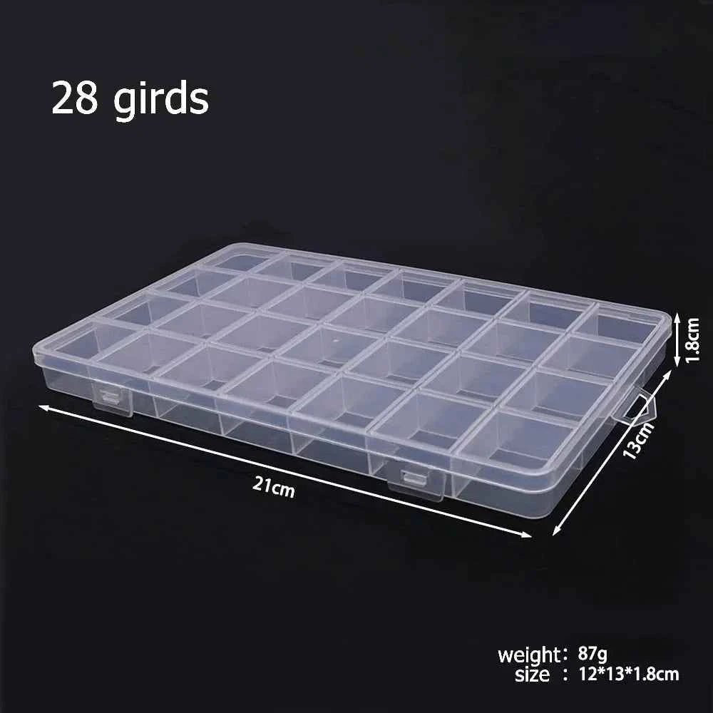 6–32 Compartment Plastic Storage Organizer Box for Beads, Jewelry & Craft Supplies - Shoppiline