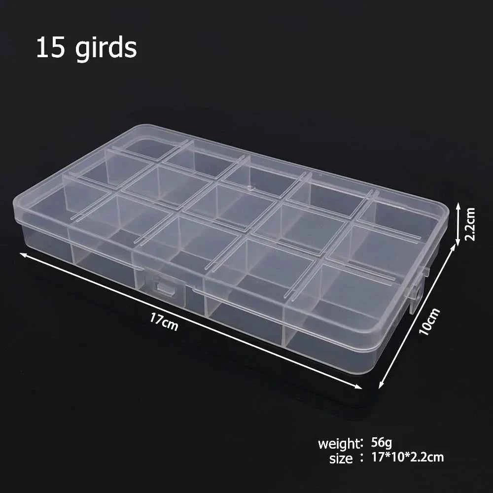 6–32 Compartment Plastic Storage Organizer Box for Beads, Jewelry & Craft Supplies - Shoppiline