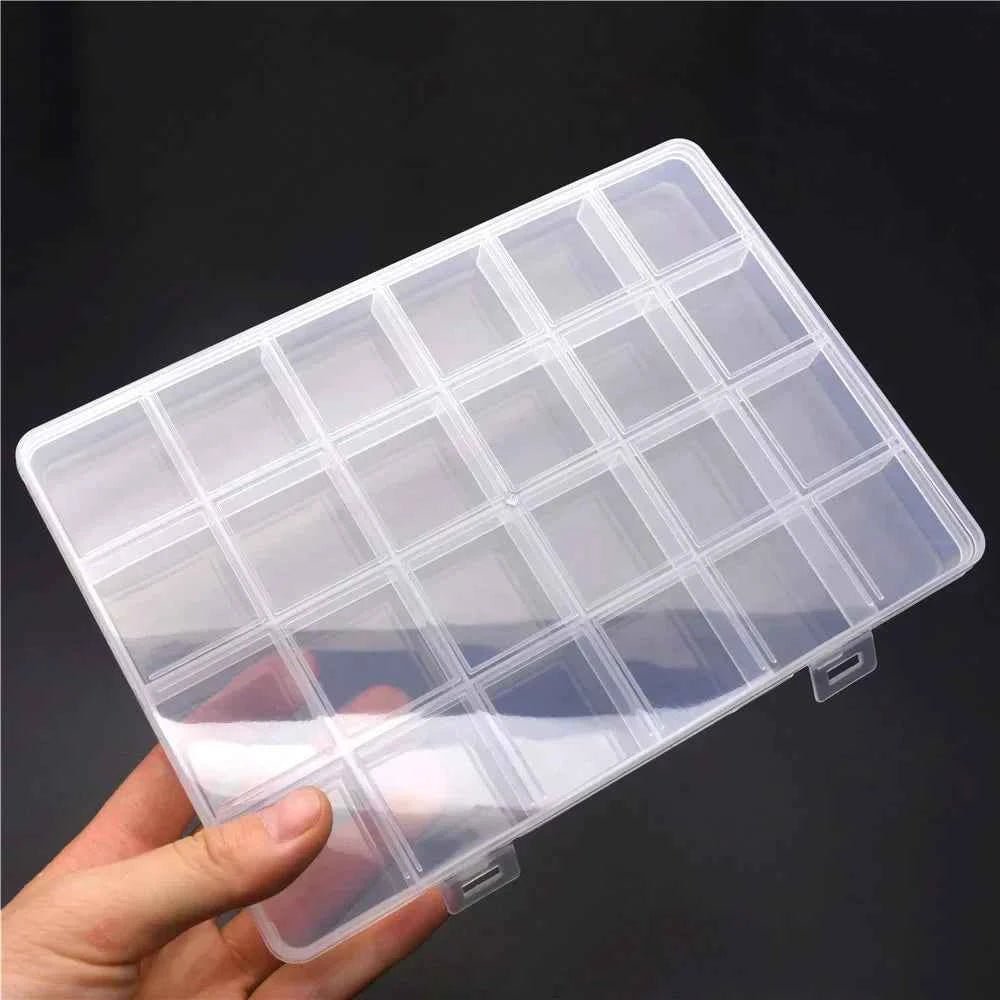 6–32 Compartment Plastic Storage Organizer Box for Beads, Jewelry & Craft Supplies - Shoppiline