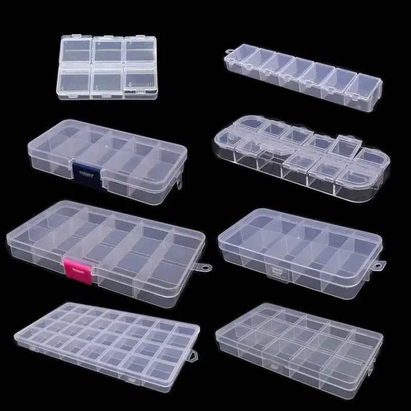 6–32 Compartment Plastic Storage Organizer Box for Beads, Jewelry & Craft Supplies - Shoppiline