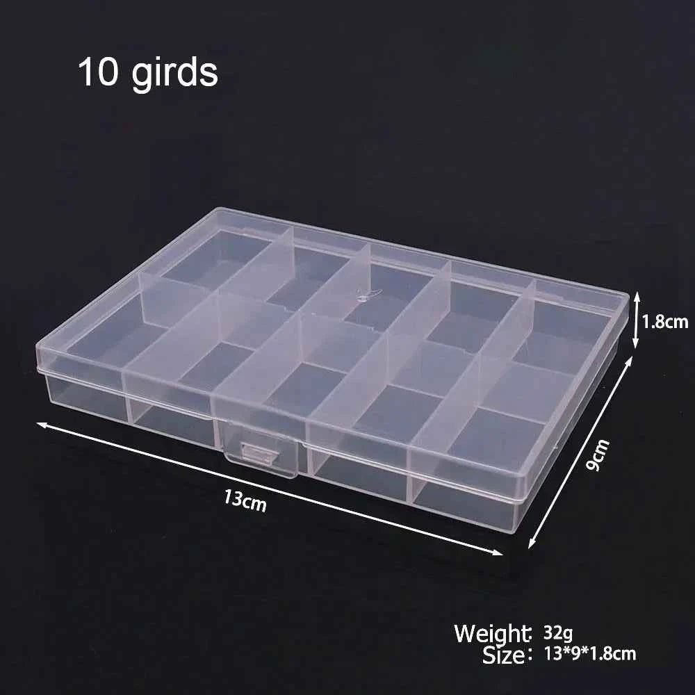 6–32 Compartment Plastic Storage Organizer Box for Beads, Jewelry & Craft Supplies - Shoppiline