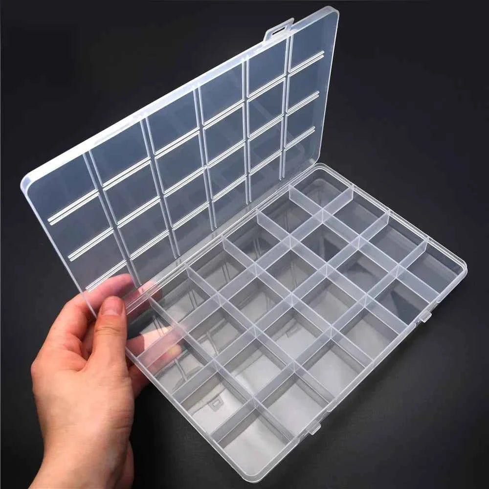 6–32 Compartment Plastic Storage Organizer Box for Beads, Jewelry & Craft Supplies - Shoppiline
