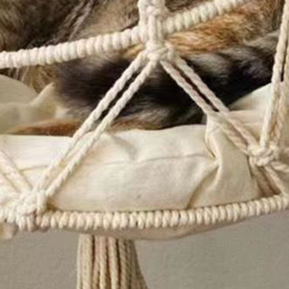 Handwoven Kitten Hammock Hanging Decor For Indoor Use