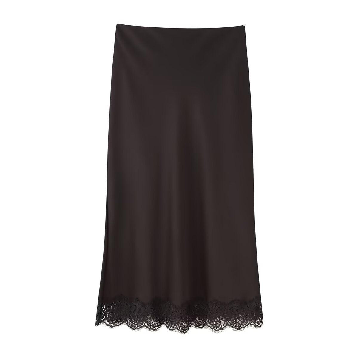 Lace-trimmed Silk-satin Slip Dress Set