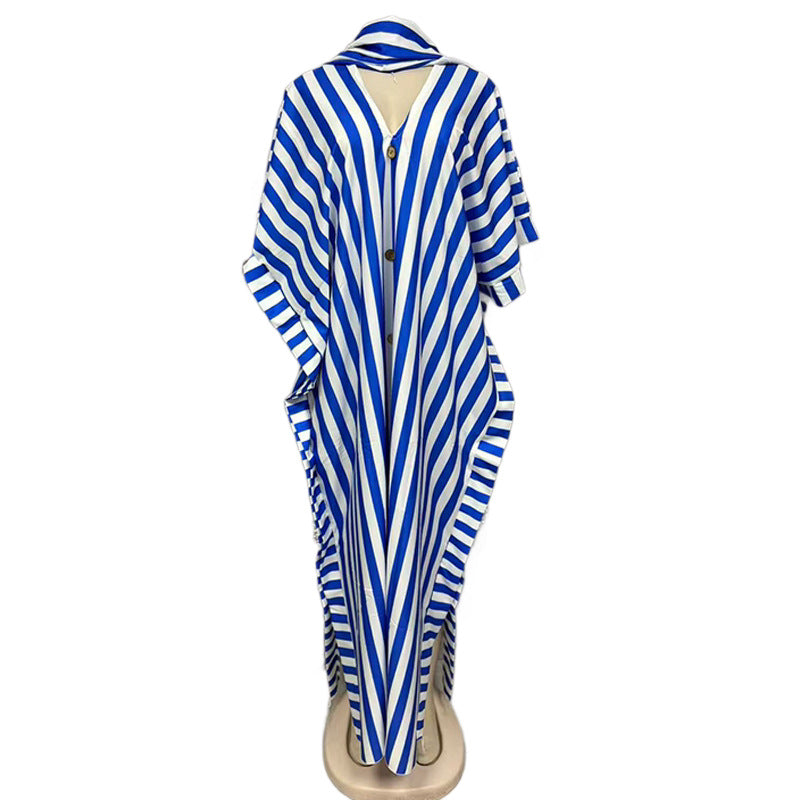 Casual Loose-fitting Dress African Style Plus Size Fashionable Long