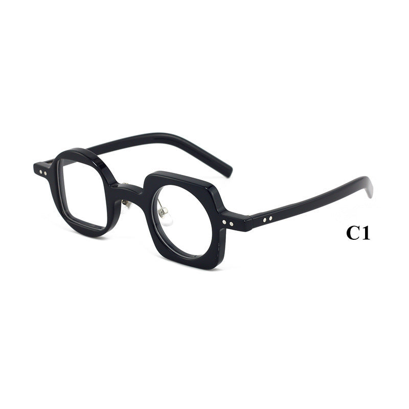 Monture de lunettes vintage en acétate imprimé léopard