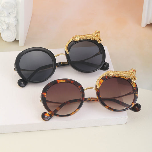 Women's Fashion Anti-blue Light With Diamonds Large Frame Sunglasses