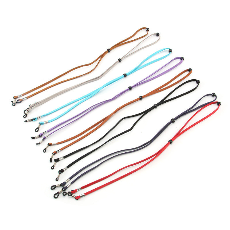 Glasses Anti-separation Rope Sports Adjustable Chamois Leather Flannel
