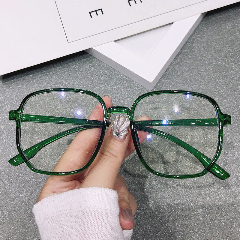 Blue Ray Proof Fashionable Large Frame Glasses