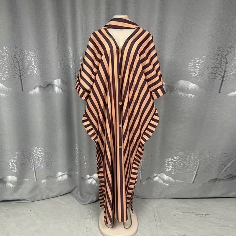 Casual Loose-fitting Dress African Style Plus Size Fashionable Long