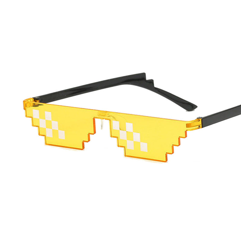 Mosaic Pixel Sunglasses Anime Peripheral Spoof Costume
