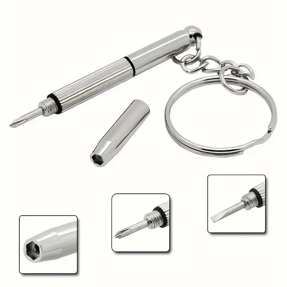 #2025 1 Mini Hand Glasses Screwdrivers 10-in-1 Spectacle Repair Kits Multifunction Sunglass Watch Glasses Screwdriver Set with