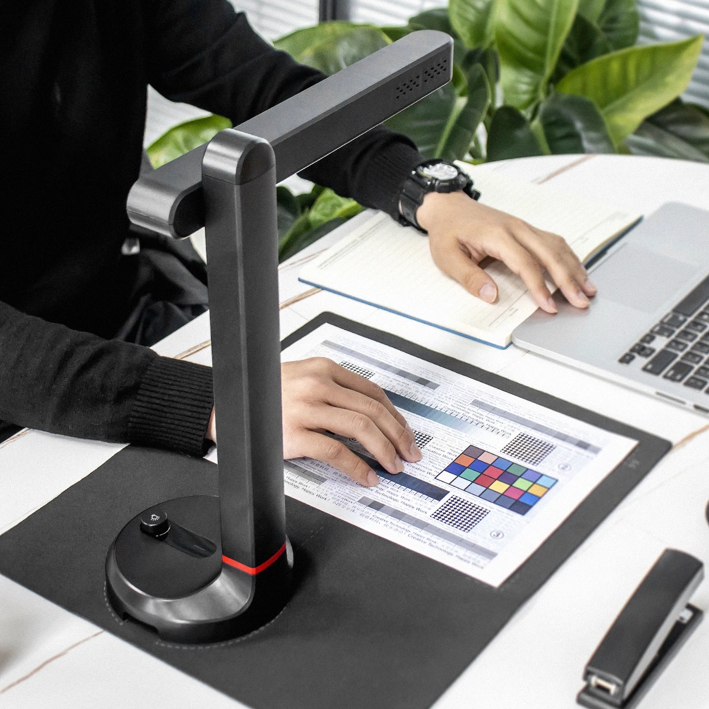 NETUM Book Scanner T101 Autofocus Document Scanner Max A4 A3 Size with Smart OCR Led Table Desk Lamp for Family Home Office - Shoppiline