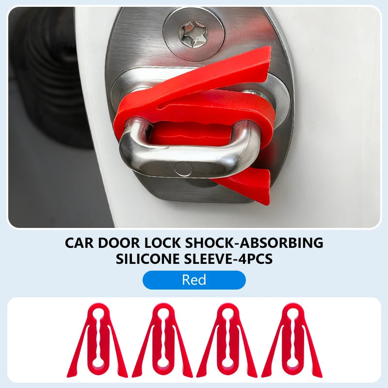 SEAMETAL Car Door Shock Absorber Universal Car Door Buckle Soundproof Deadener Damper Cushion Anti-Vibration Buffer Pad