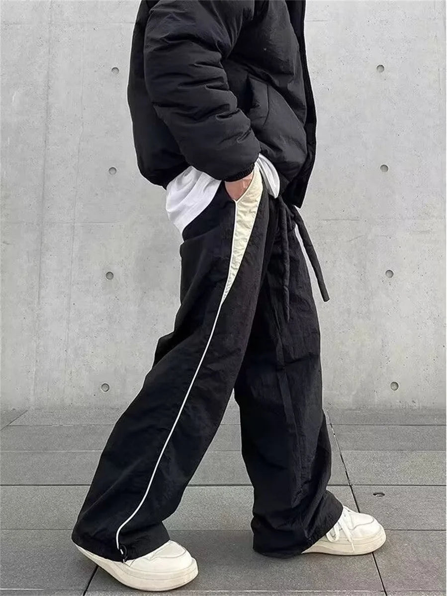 Women Baggy Harajuku Cargo Pants Streetwear Hip Hop Wide Leg Pant Parachute Sweatpants Techwear Joggers Oversized Y2K Trousers