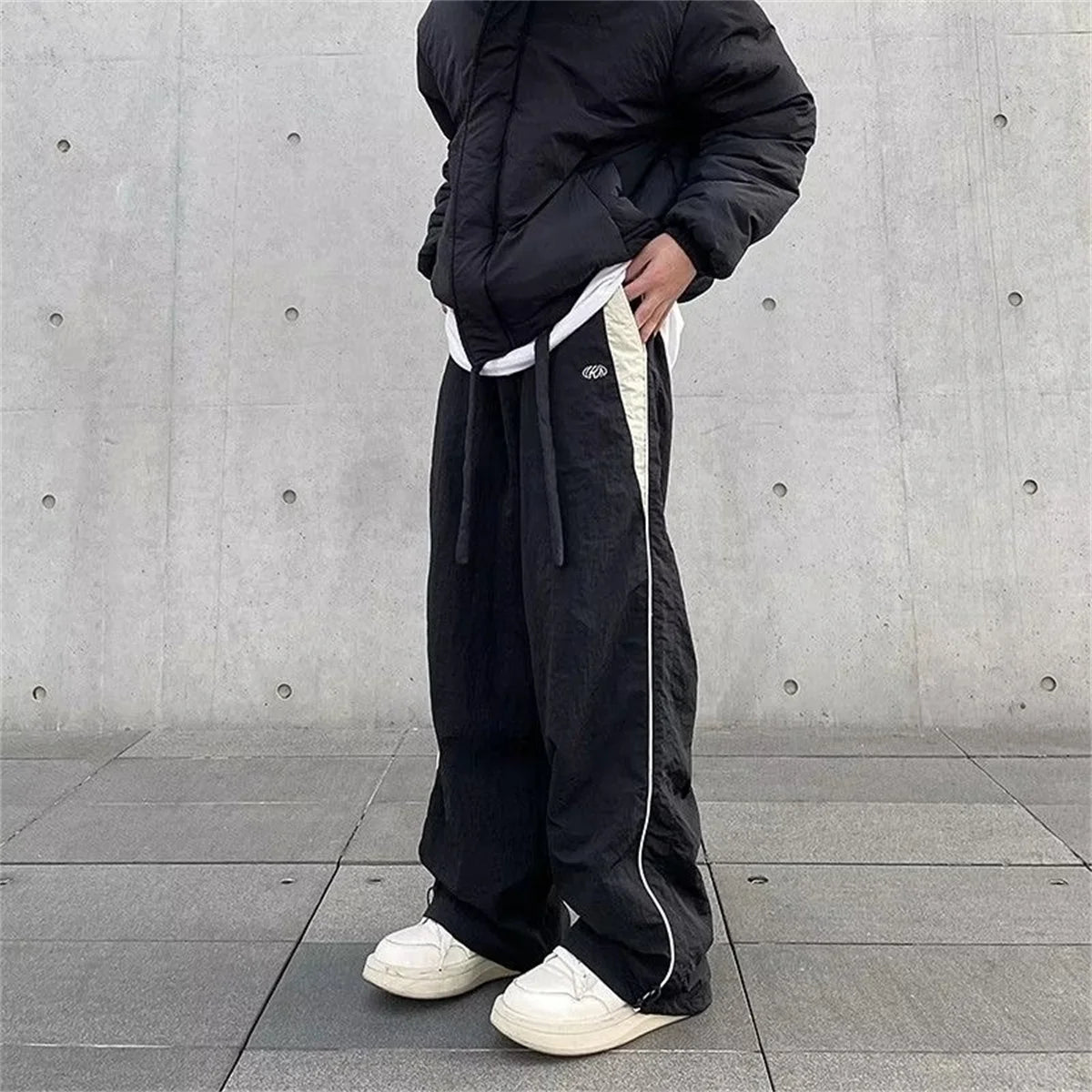 Women Baggy Harajuku Cargo Pants Streetwear Hip Hop Wide Leg Pant Parachute Sweatpants Techwear Joggers Oversized Y2K Trousers