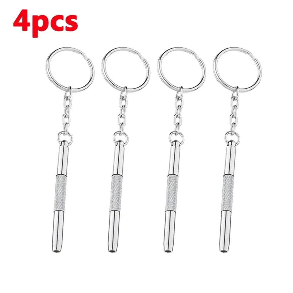 #2025 1 Mini Hand Glasses Screwdrivers 10-in-1 Spectacle Repair Kits Multifunction Sunglass Watch Glasses Screwdriver Set with