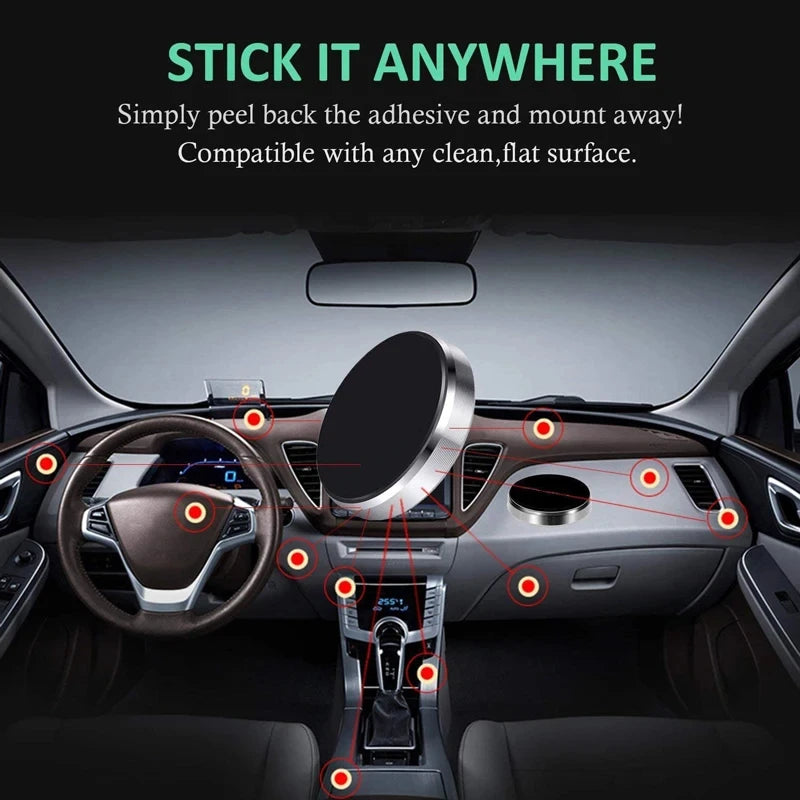Magnetic Car Phone Holder Universal Magnetic Mount Bracket Stick on Car Dashboard Wall for iPhone Xiaomi Huawei Phone Car Holder