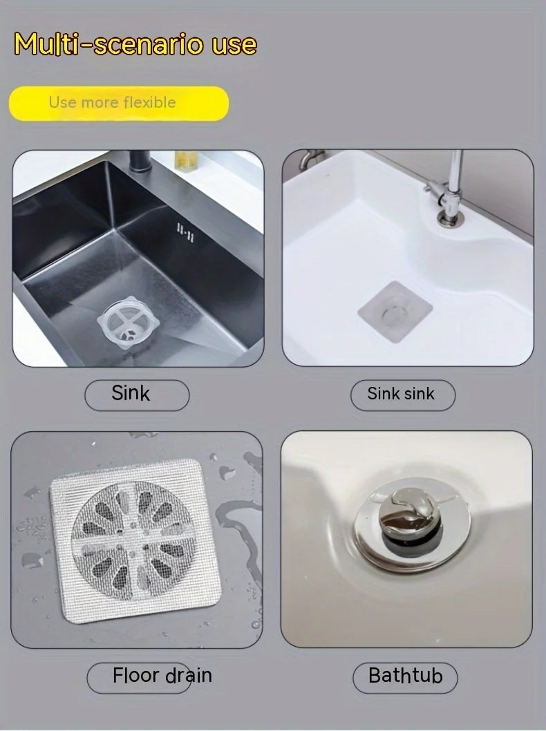 Floor Drain Sticker, Insect-proof Self-adhesive Bathroom Hair Filter Net, Sewer Filter, Kitchen Anti-blocking Mesh Net