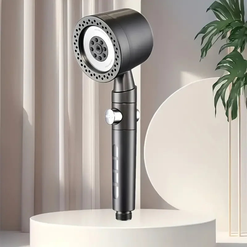 New High Pressure Water Saving Filter Shower Head 5 Modes Handheld Shower Head One Button Stop Bathroom Accessories Set - Shoppiline