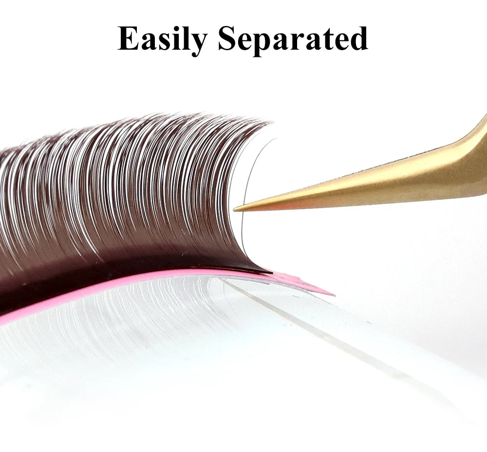 NAGARAKU Brown Eyelash Extension Maquillaje Makeup Individual Eyelashes High Quality Soft Natural Synthetic Mink 16 Lines