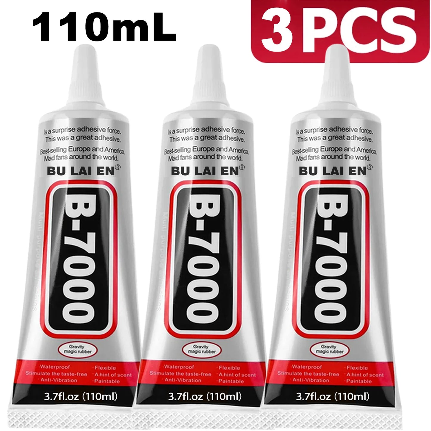 JXVX B7000 Glue Clear with Precision Tip, Bedazzling Glue, Rhinestone Glues, Craft Glues, Jewelry Making, Nail Art, DIY, Makeup.