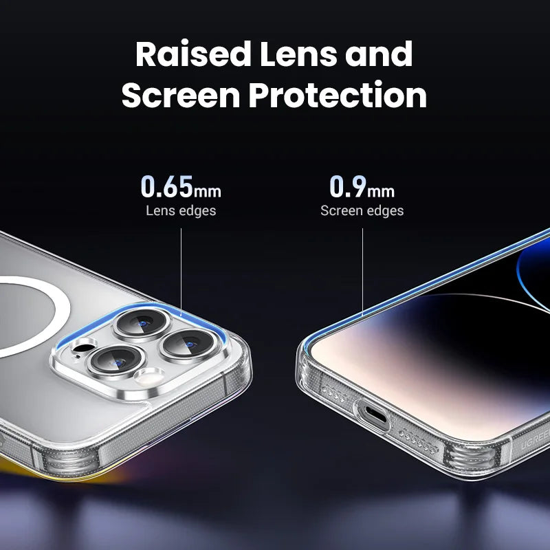 UGREEN Magnetic Case for iPhone 17 16 15 14 13 Pro Max Case Shockproof Cover for iPhone 16 Pro Max Plus 16pro Macsafe TPU Cases - Shoppiline