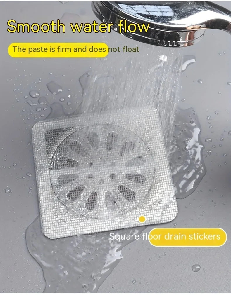 Floor Drain Sticker, Insect-proof Self-adhesive Bathroom Hair Filter Net, Sewer Filter, Kitchen Anti-blocking Mesh Net