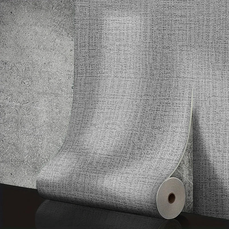 50cm solid linen foam 3D self-adhesive thickened wall sticker PVC waterproof background wall renovation wallpaper