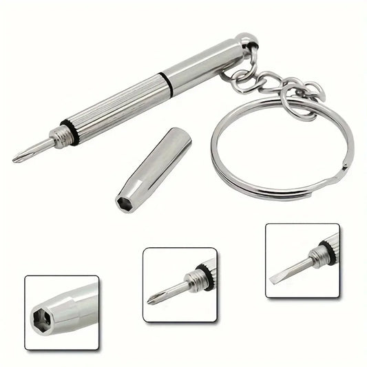 #2025 1 Mini Hand Glasses Screwdrivers 10-in-1 Spectacle Repair Kits Multifunction Sunglass Watch Glasses Screwdriver Set with