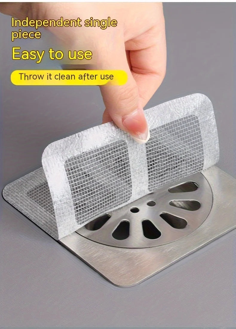 Floor Drain Sticker, Insect-proof Self-adhesive Bathroom Hair Filter Net, Sewer Filter, Kitchen Anti-blocking Mesh Net