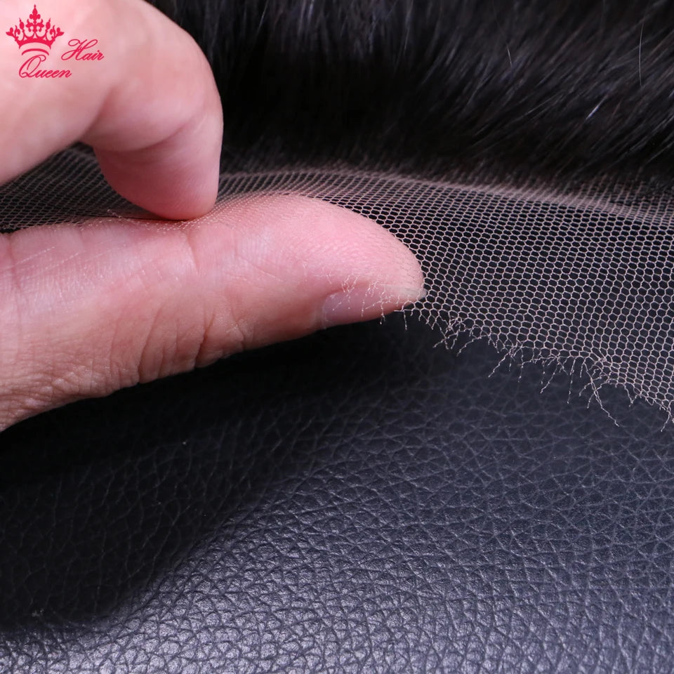 Queen Hair Real HD Frontal/Closure Only Invisible Melt Skin Lace 13x6 13x4 4x4 4x6 5x5 6x6 7x7 Raw Human Hair Body Wave/Straight