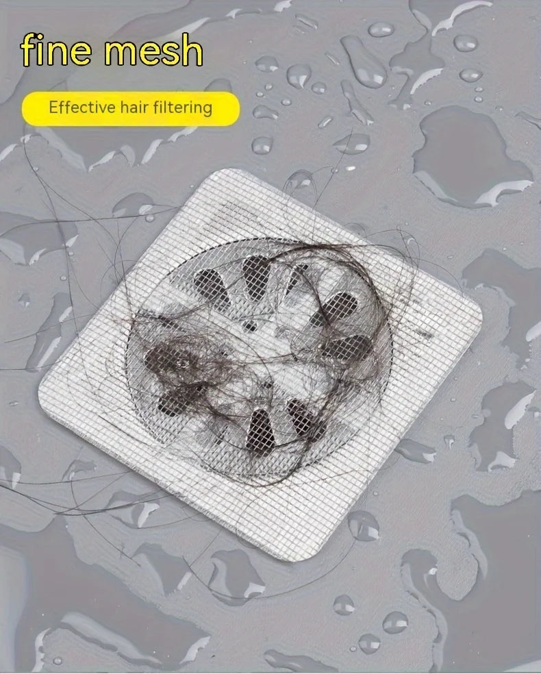 Floor Drain Sticker, Insect-proof Self-adhesive Bathroom Hair Filter Net, Sewer Filter, Kitchen Anti-blocking Mesh Net