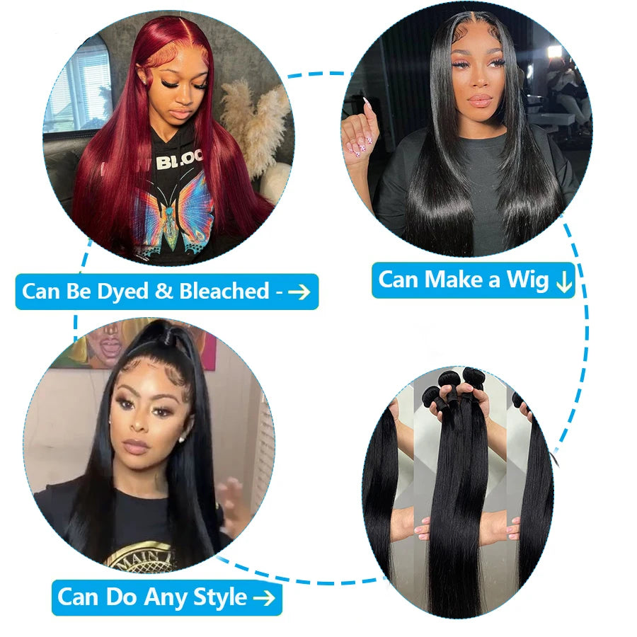 Straight Human Hair Bundles And Closure 2x6 Lace Closure Human Hair Bundles With 4x4 5x5 Closure Brazilian Raw Hair Bundles