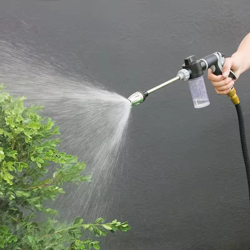 Garden Hose Water Sprayer Nozzle Multifunctional High Pressure Water Gun for Vehicle Washing, Patio and Plant Watering Use