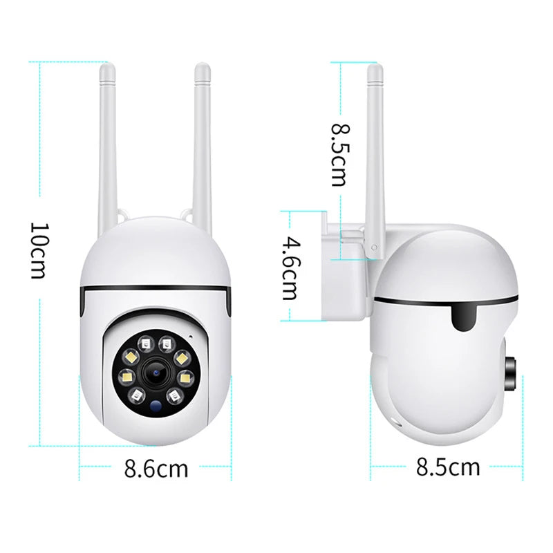 8MP Wifi IP Wireless Security Surveillance PTZ Camera 4X Zoom Cameras Tracking Two-way Audio HD Night Color Cam - Shoppiline