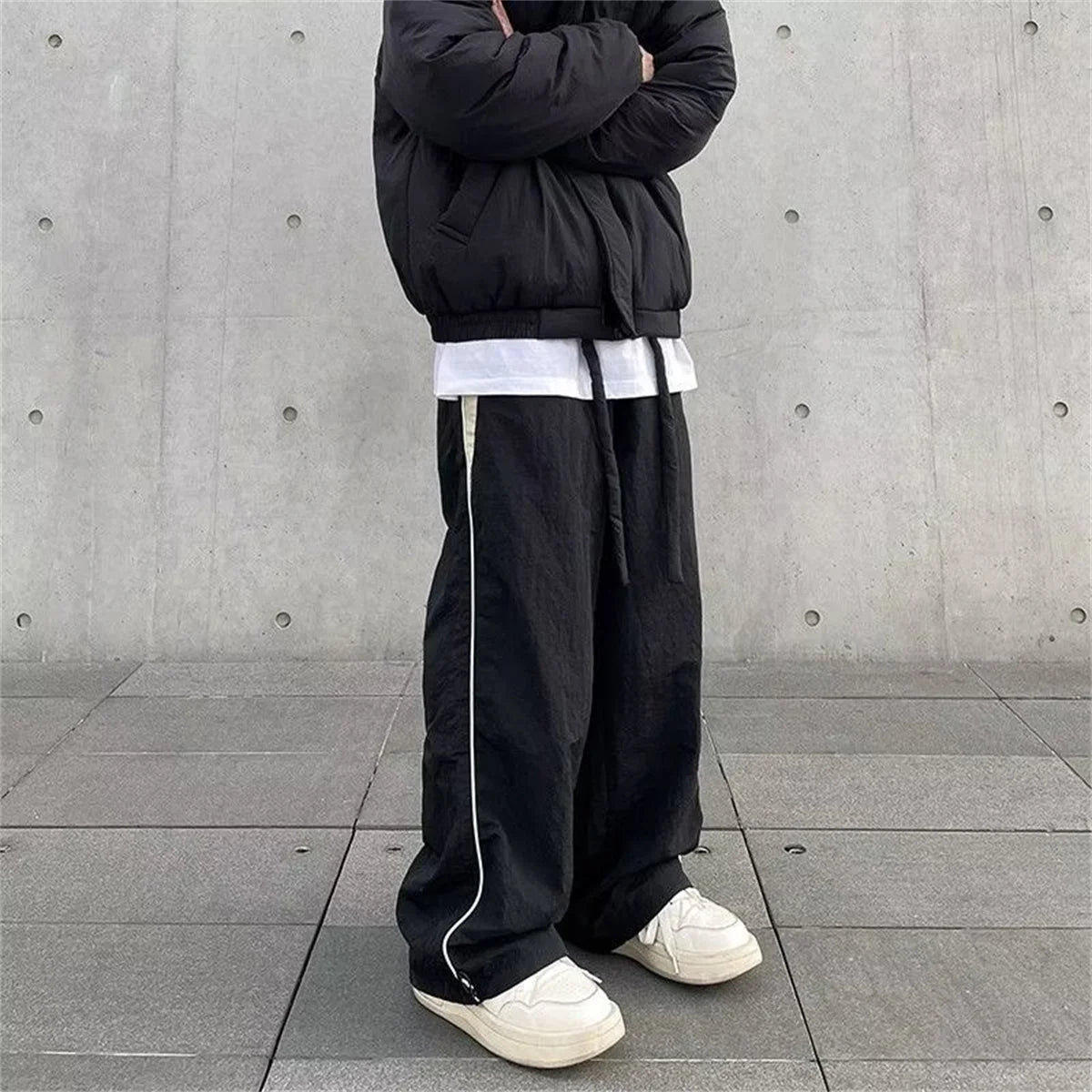Women Baggy Harajuku Cargo Pants Streetwear Hip Hop Wide Leg Pant Parachute Sweatpants Techwear Joggers Oversized Y2K Trousers