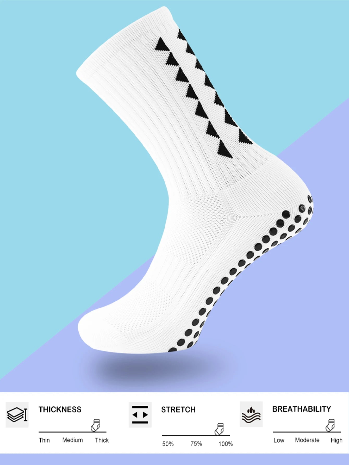 6 Pairs men women football grip socks towel bottom sport socks rugby soccer cycling running Exercise athletic socks