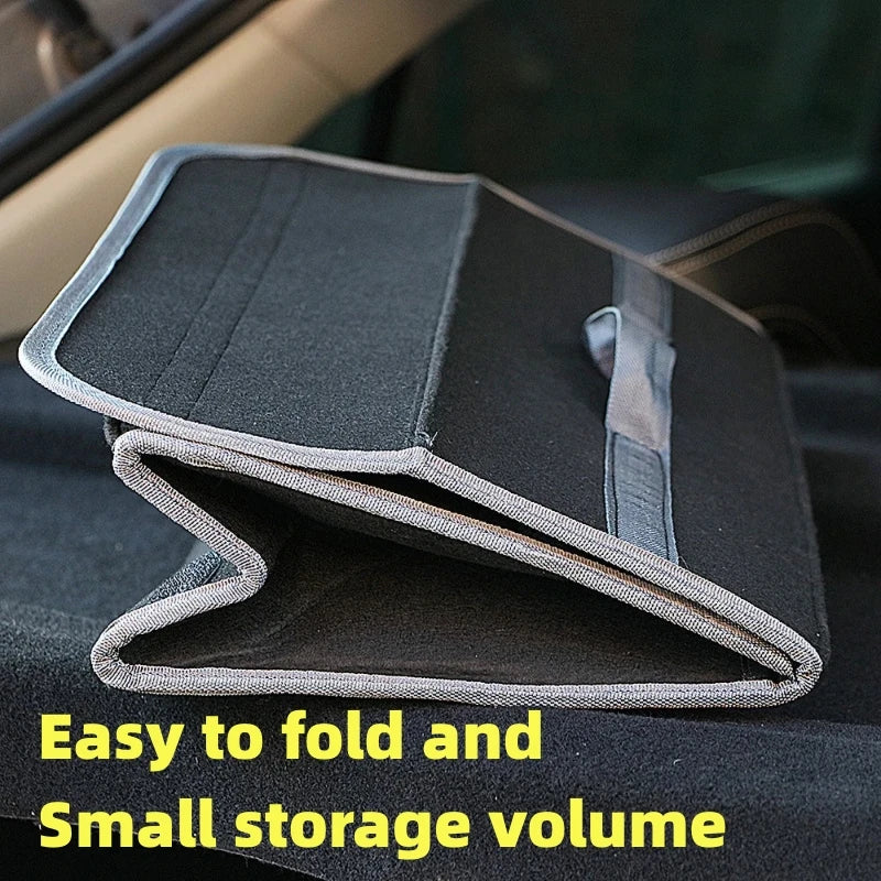 Car Storage Bag Car Trunk soft Organizer Felt Storage Box Accessories Large Anti Slip Compartment Boot Storage Organizer Tooll