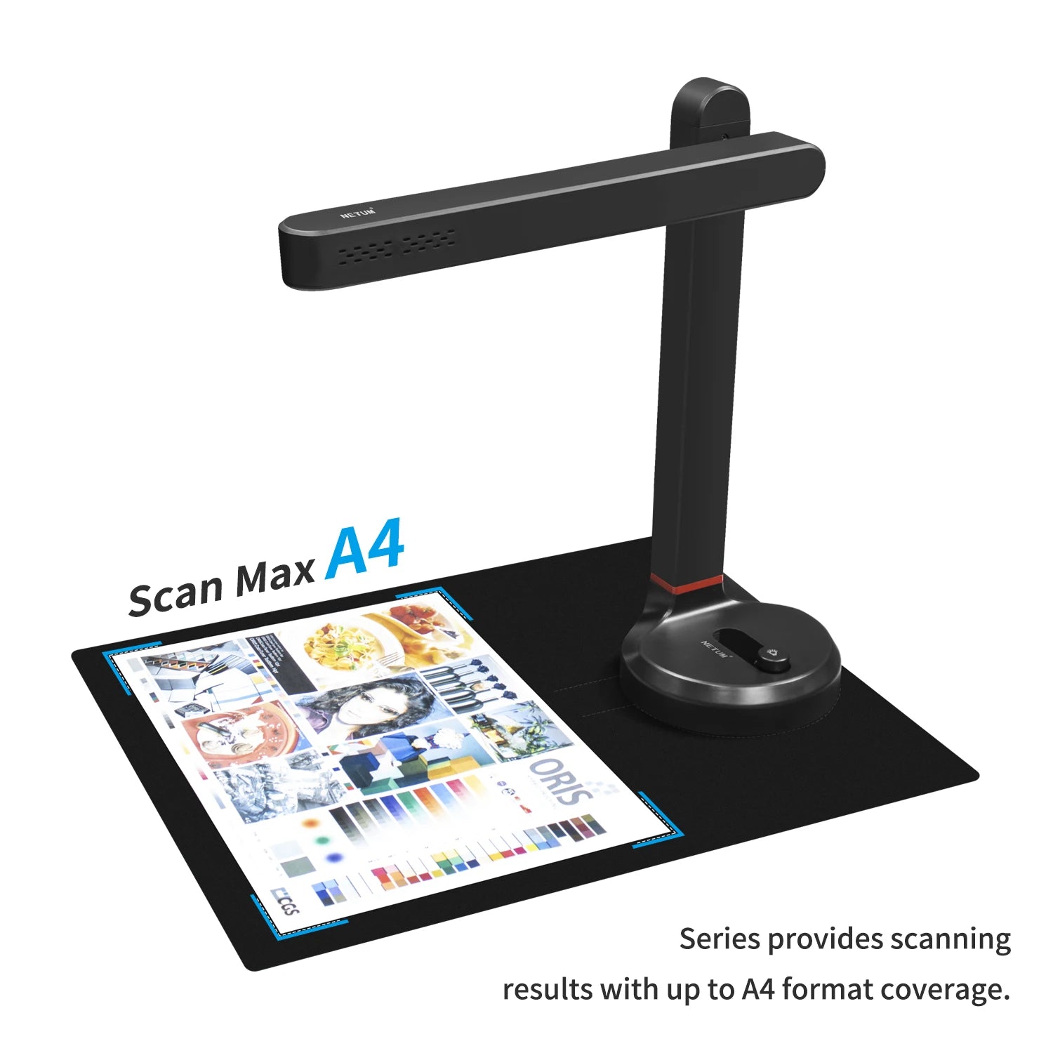 NETUM Book Scanner T101 Autofocus Document Scanner Max A4 A3 Size with Smart OCR Led Table Desk Lamp for Family Home Office - Shoppiline