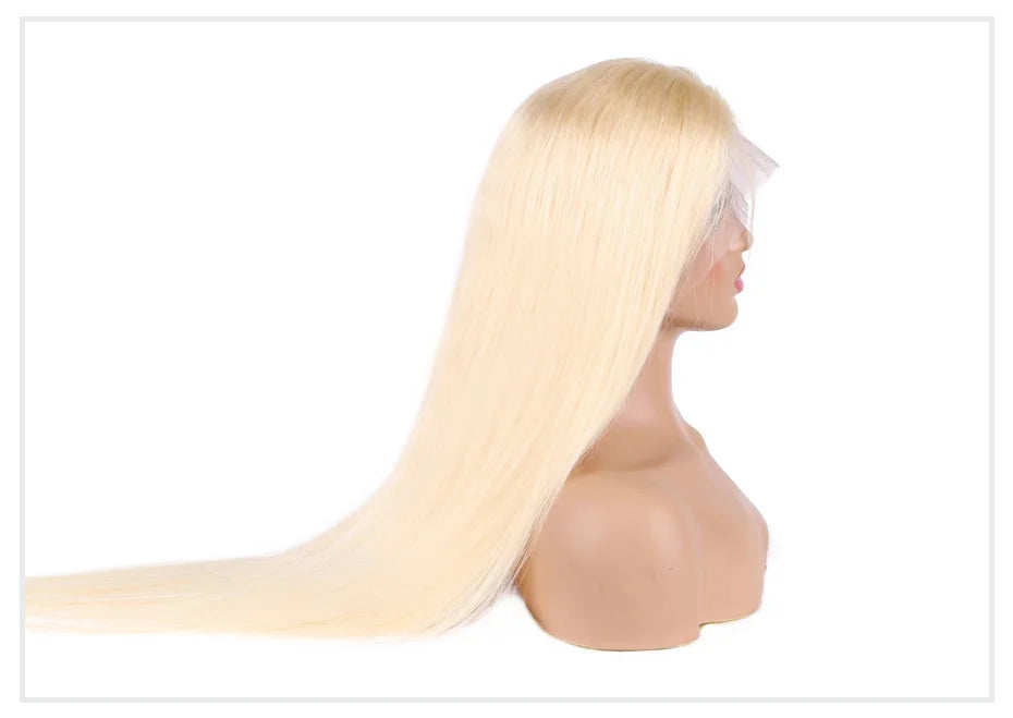 13x4 13x6 360 HD Transparent 613 Honigblond Farbe Spitze Front Echthaar Perücken für Frauen Rohes brasilianisches glattes Lace Frontal Perücke