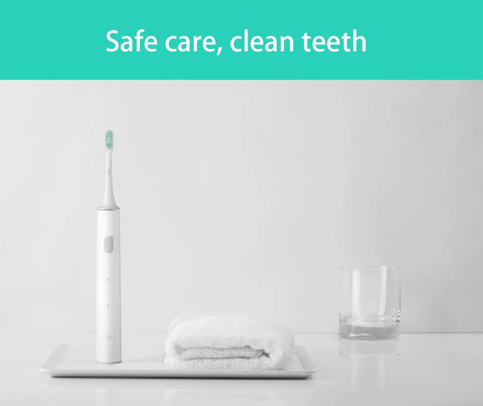 Mijia Electric Toothbrush T300 Long Battery Life Sonic Toothbrush IPX7 Waterproof High Frequency Vibration Magnetic Motor