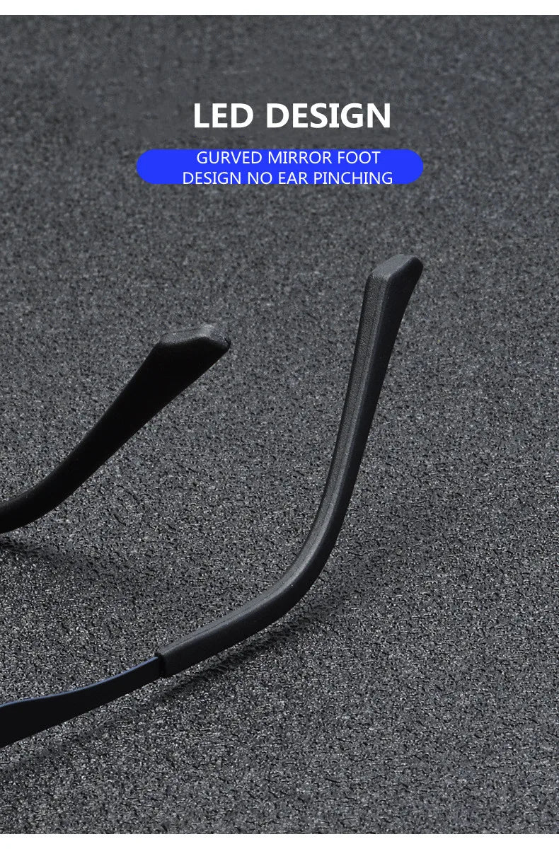 High Quality Pure Titanium Men Anti Blue Light Presbyopia Eyewear Reading Glasses with Diopter+1.0 +1.5 +2.0 +2.5 +3.0 +3.5+4.0