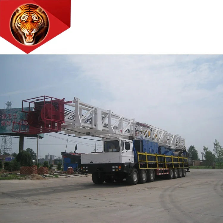 Tiger Rig Warehouse Supply XJ1800 Onshore Workover Rig-Diesel Powered Well Drilling Equipment Engine Pump Gearbox Motor Valves