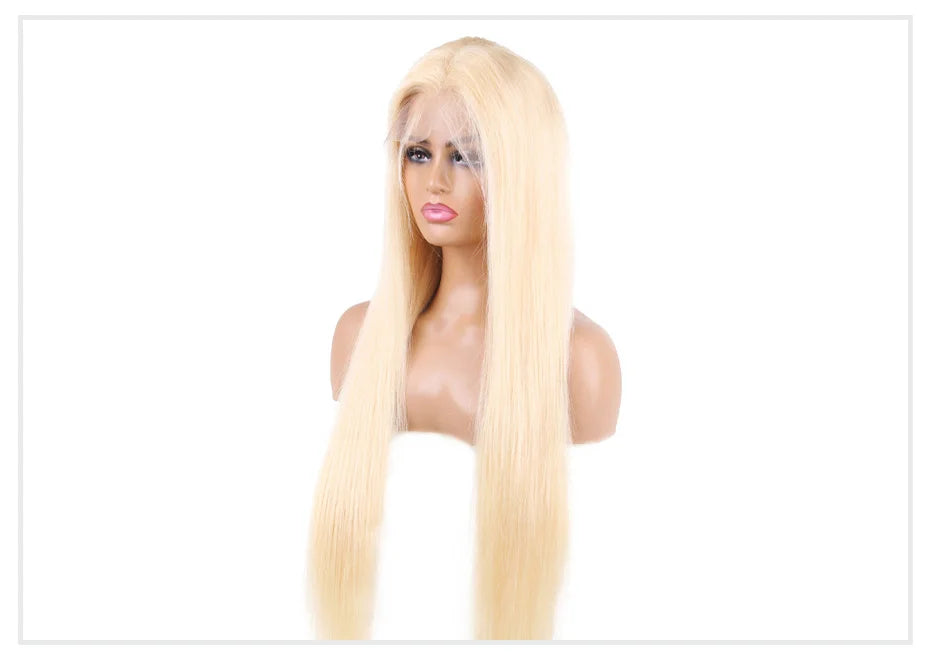 13x4 13x6 360 HD Transparent 613 Honigblond Farbe Spitze Front Echthaar Perücken für Frauen Rohes brasilianisches glattes Lace Frontal Perücke